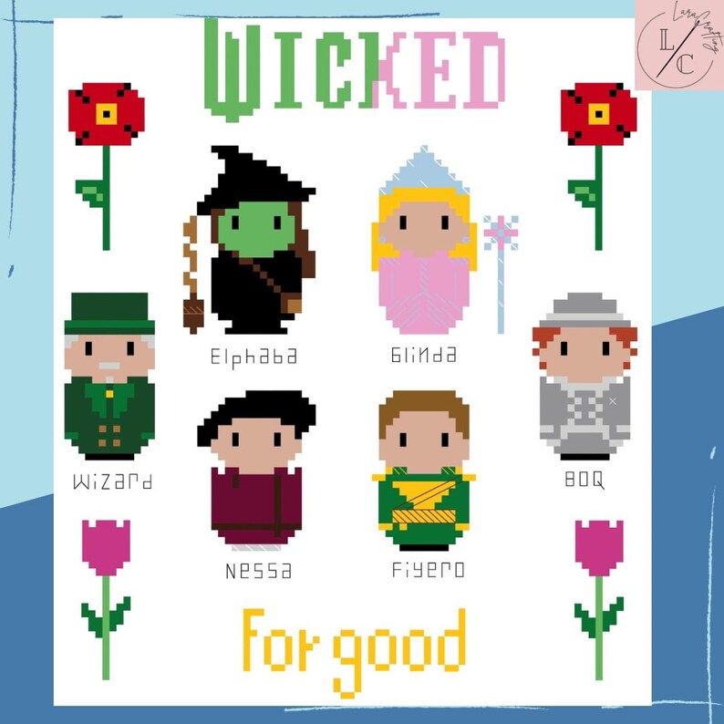 Wicked for Good Cross Stitch Pattern: Musical Lovers Gift (PDF Pattern ...