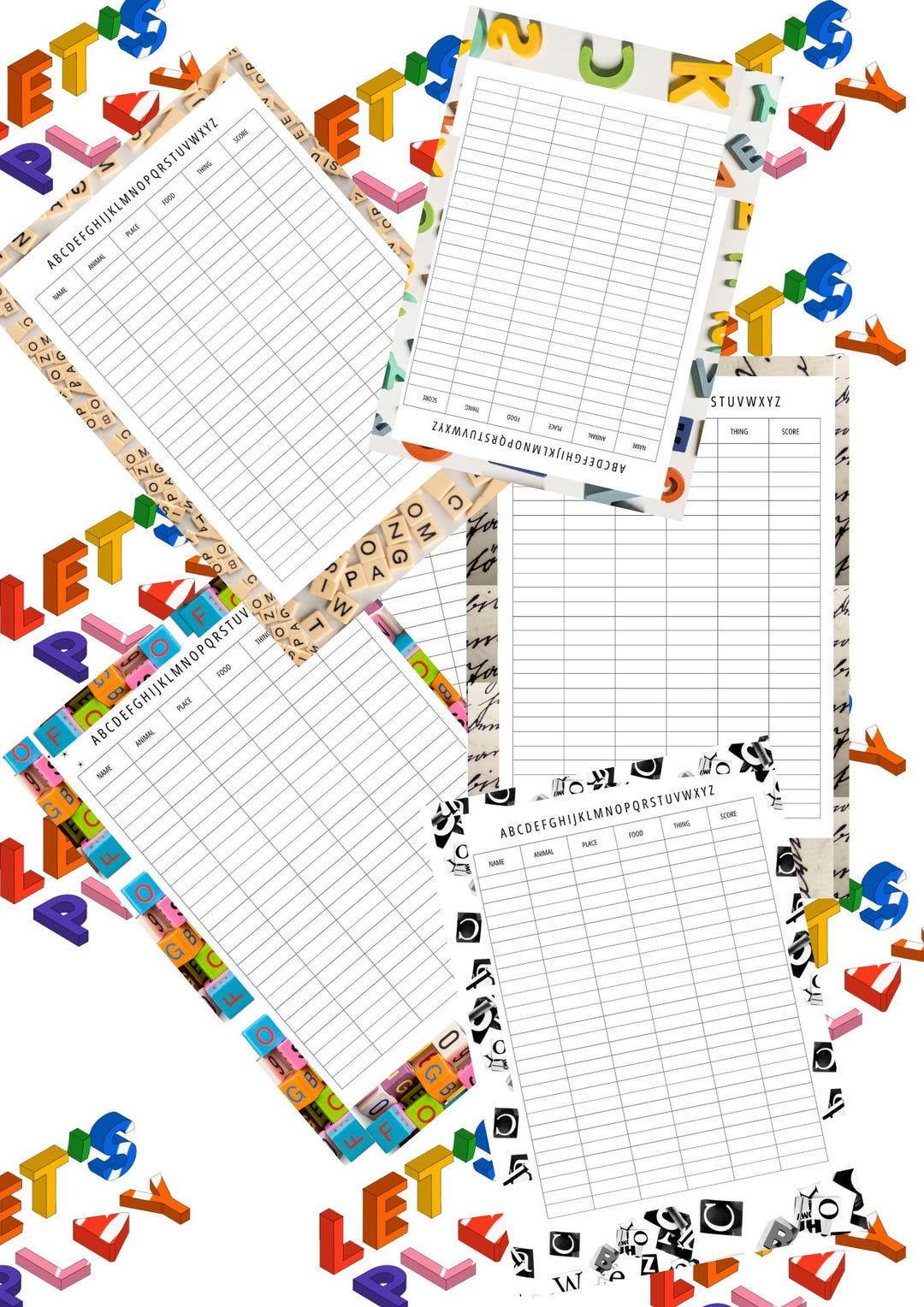 Alphabet Rush Game, Alphabet Challenge, Word Sprint, Speed Letters ...