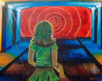 5x7 Art Print: "Leading" Colorful painting healing inner child