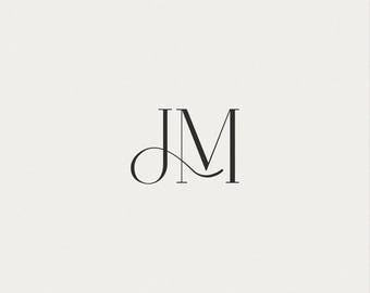 Monogramma di matrimonio / Iniziali personalizzate, download digitale (J e M)