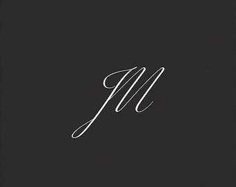 Monogramma di matrimonio / Iniziali personalizzate, download digitale (J e M)