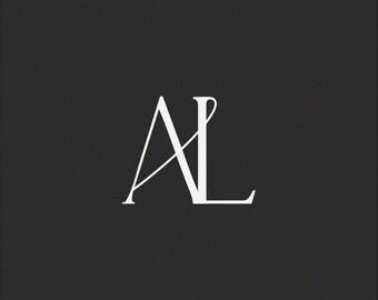Bröllopsmonogram | Anpassade initialer, digital nedladdning (A & L)