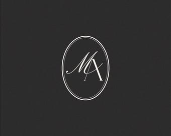 Monogramma nuziale / Iniziali personalizzate, download digitale (M & A)