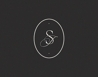 Huwelijksmonogram | Aangepaste initialen, digitale download (S en J)