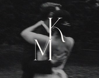 Wedding Monogram | Custom Initials, Digital Download (K & M)