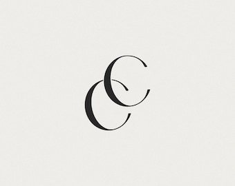 Wedding Monogram | Custom Initials, Digital Download (C & C)