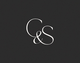 Wedding Monogram | Custom Initials, Digital Download (C & S)