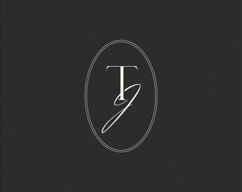 Monogramma nuziale / Iniziali personalizzate, download digitale (J & T)