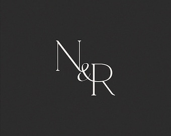 Wedding Monogram | Custom Initials, Digital Download (N & R)