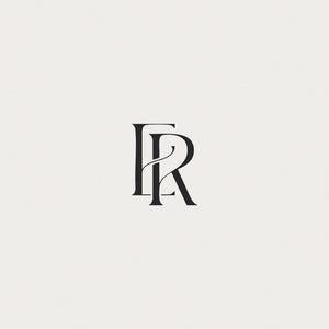 E and R Initials Wedding Monogram • Couple Monogram for Wedding • Wedding Logo • Modern  • Initial Logo  • E&R Initials •