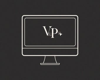 Design personalizzato per monogramma di matrimonio / Logo personalizzato con iniziali di coppia, download digitale