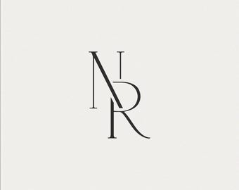 Wedding Monogram | Custom Initials, Digital Download (N & R)