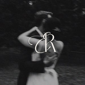 E and R Initials Wedding Monogram • Couple Monogram for Wedding • Wedding Logo • Modern  • Initial Logo  • E&R Initials •