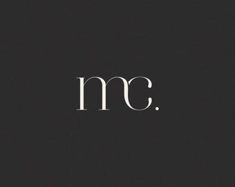 Monogramma di matrimonio / Iniziali personalizzate, download digitale (M & C)