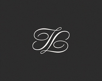 Monogramma di matrimonio / Iniziali personalizzate, download digitale (J e L)