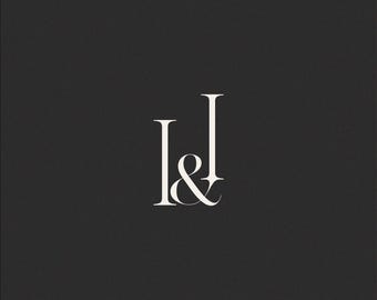 Monogramma nuziale / Iniziali personalizzate, download digitale (I & I)