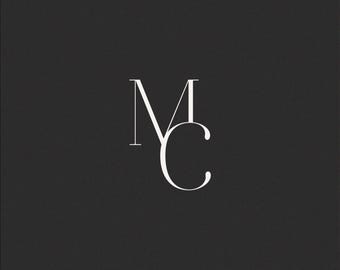 Monogramma di matrimonio / Iniziali personalizzate, download digitale (M & C)