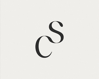 Monogramma di matrimonio / Iniziali personalizzate, download digitale (C & S)