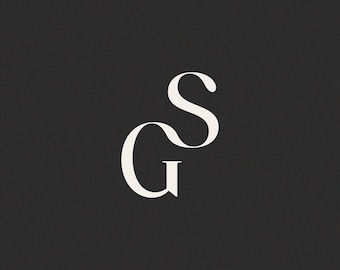 Monogramma nuziale / Iniziali personalizzate, download digitale (G & S)