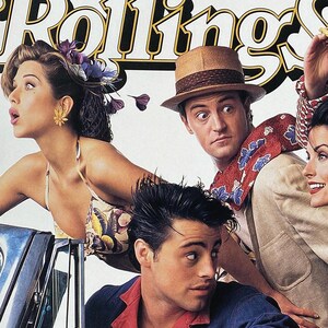 FRIENDS TV Show, Rolling Stone Cover, Poster, Print, Wall Art, 90s TV Memorabilia, Vintage Magazine, Girlfriend Gift, Digital Download, 082 image 3