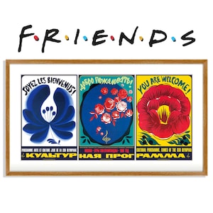 Serie de TV FRIENDS, Arte de Friends, Póster del apartamento de Monica, Impresión de Friends, Inspirado en la TV, Joey, Chandler, Rachel, Ross, Decoración de dormitorio, SET005