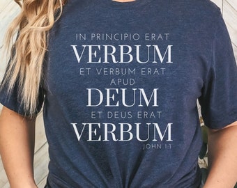 Latin John 1 Shirt, classical conversations Shirt, Homeschool Mom, In Pricipio Erat Verbum Shirt, Homeschool shirt