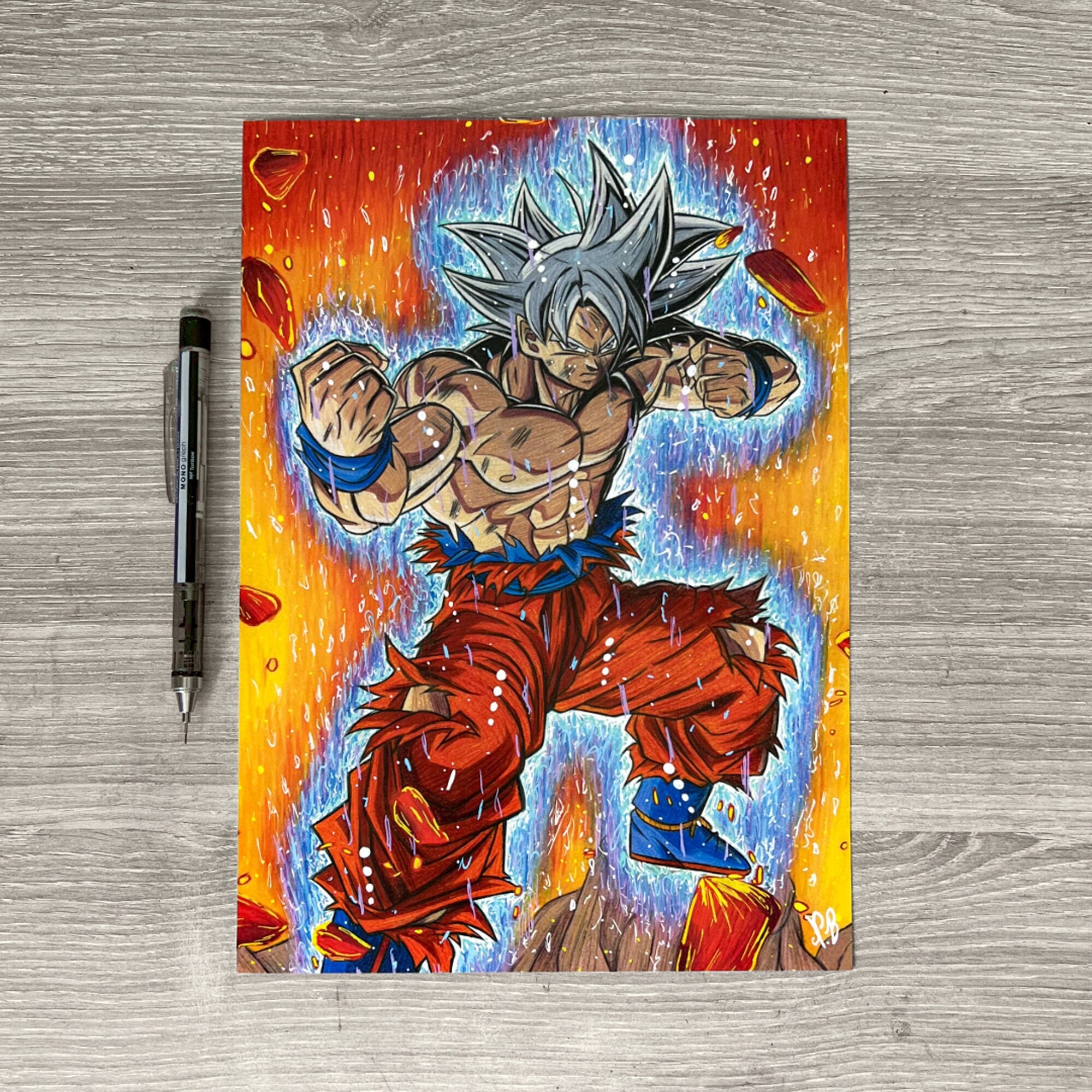 Coloriage Goku Ultra Instinct Maitrisé Goku ultra - Etsy France