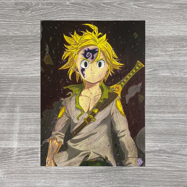 Illustration Meliodas from Seven Deadly Sins