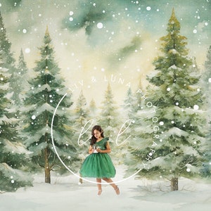 Illustrated Watercolor Digital Backdrops