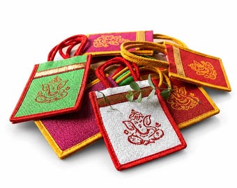 Handmade Ganesha Jute Gift Bags – Sustainable Return Gifts for Weddings, Festivals & Puja
