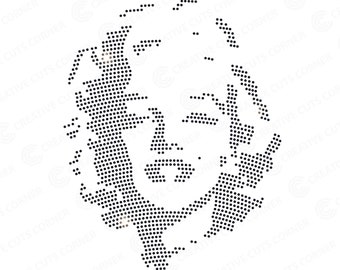 Marilyn Monroe Strass ontwerp svg-bestand Strass ss6 bestand voor Cricut Strass sjabloon cricut svg Strass svg voor shirt Strass