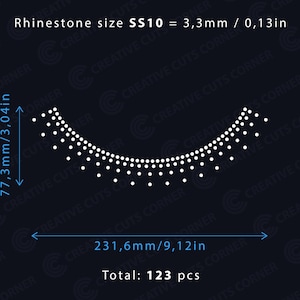 Rhinestone Template necklace Svg File Rhinestone Template ss10 Cricut Design Hot Fix Rhinestone Applique Cricut Svg Rhinestone Decal Svg