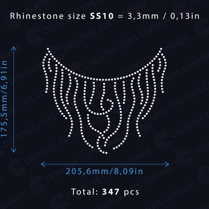 Rhinestone necklace Svg Rhinestone Template Svg File Hotfix Rhinestone Template Svg Design For T-shirt Svg Cut File Rhinestone Ss10 Cricut