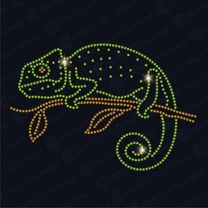 Chameleon Rhinestone Template ss10 Rhinestone Svg File For Cricut Rhinestone Template Svg Download Rhinestone Design for T-shirt Svg File