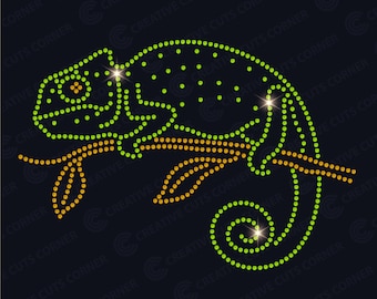 Chameleon Rhinestone Template ss10 Rhinestone Svg File For Cricut Rhinestone Template Svg Download Rhinestone Design for T-shirt Svg File