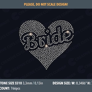 Rhinestone Heart Template Sign Svg File For Cricut Rhinestone Template ss10 Svg Rhinestone File For Cricut Rhinestone Shirt Template Bride