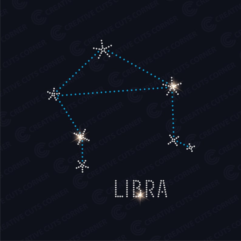 Libra Rhinestone Rhinestone Libra Svg Rhinestone Template Svg File Hotfix Rhinestone ...