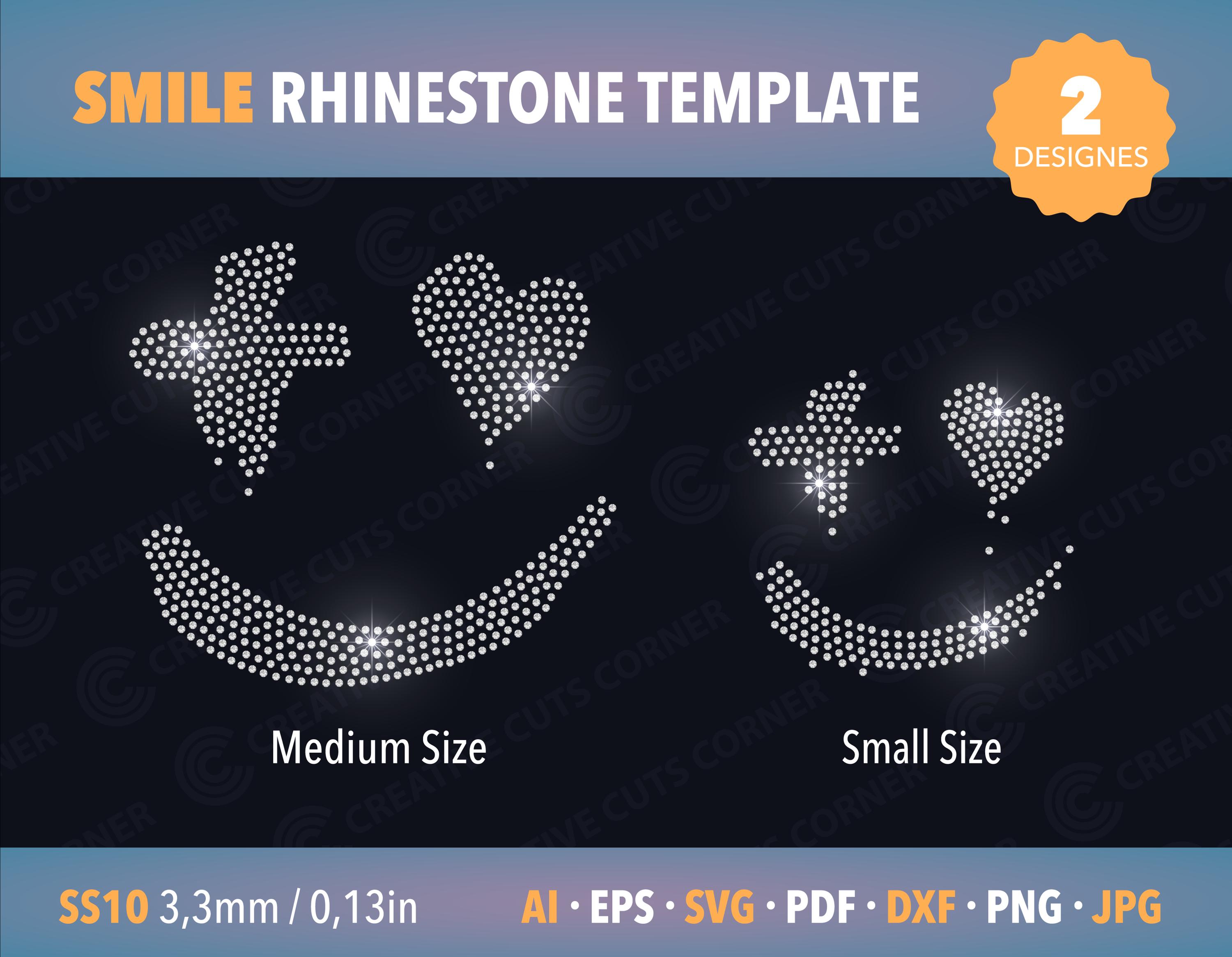 Communication Sign Rinstone Smiley Rhinestone Template Ss10 Svg Digital File Rhinestone Sign ...