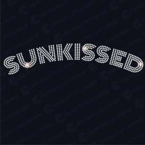 Rhinestone Template ss6 Sunkissed Design Rhinestone Svg File For Cricut Rhinestone Design Instant Download Rhinestone Applique Svg Cut File