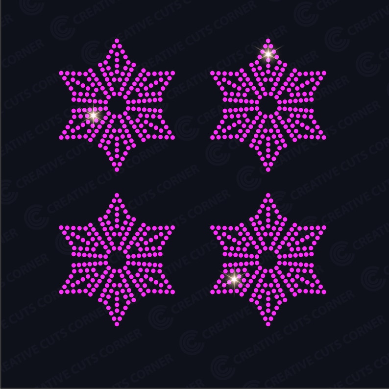 Rhinestone Ornament Svg Rhinestone Template Svg File Hotfix - Etsy