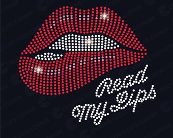 Plantilla de diamantes de imitación para labios, archivo SVG para Cricut, archivo de corte de diamantes de imitación SS10, archivo digital, diseño de diamantes de imitación SVG para camisa, SVG DXF