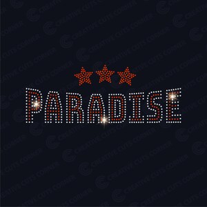 Rhinestone Paradise Svg Rhinestone Template Svg File Hotfix Rhinestone Template Svg Design For T-shirt Svg Cut File Rhinestone Ss6 Cricut Sv