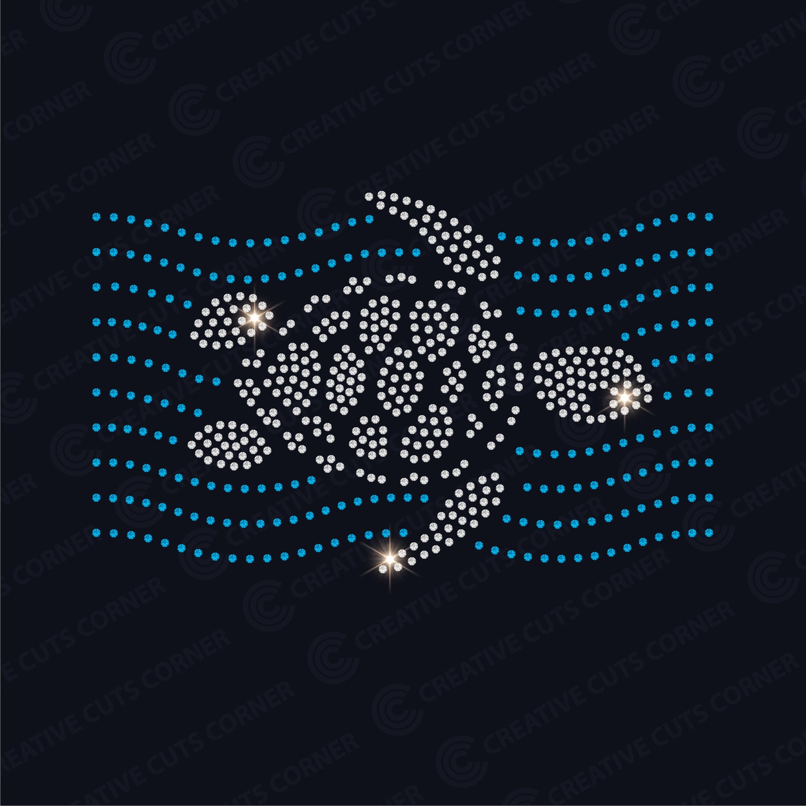 Turtle Shell Bling Turtle Rhinestone Template Ss10 Svg Digital File Rhinestone Sea ...