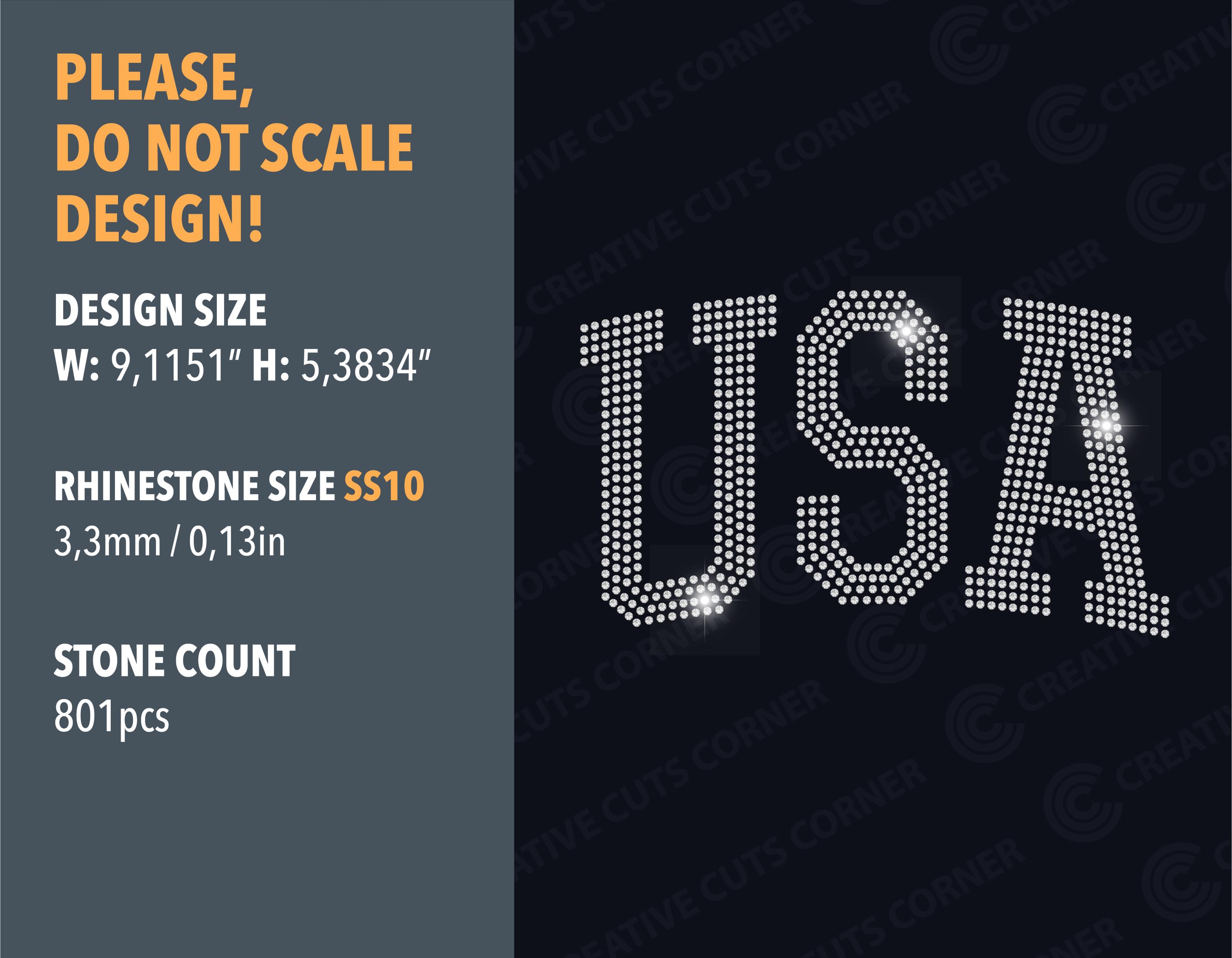 Rhinestone Template Ss10 USD Design Rhinestone Svg File for Cricut ...