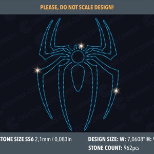 Rhinestone Spider Svg Rhinestone Template Svg File Hotfix Rhinestone Template Svg Design For T-shirt Svg Cut File Rhinestone Ss6 Cricut Svg