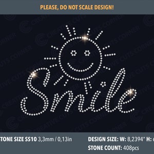 Smile Rhinestone Template Svg Files For Cricut Hotfix Rhinestone Shirt Template Svg Download Svg Rhinestone File For Cricut Svg Cut File