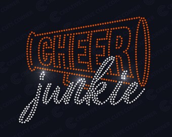Cheer Junkie Rhinestone Template Svg Ss10 SVG Cheerleader template Crystal Hotfix Sparkle Pattern Cheer Rhinestone Cheer Scatter Template