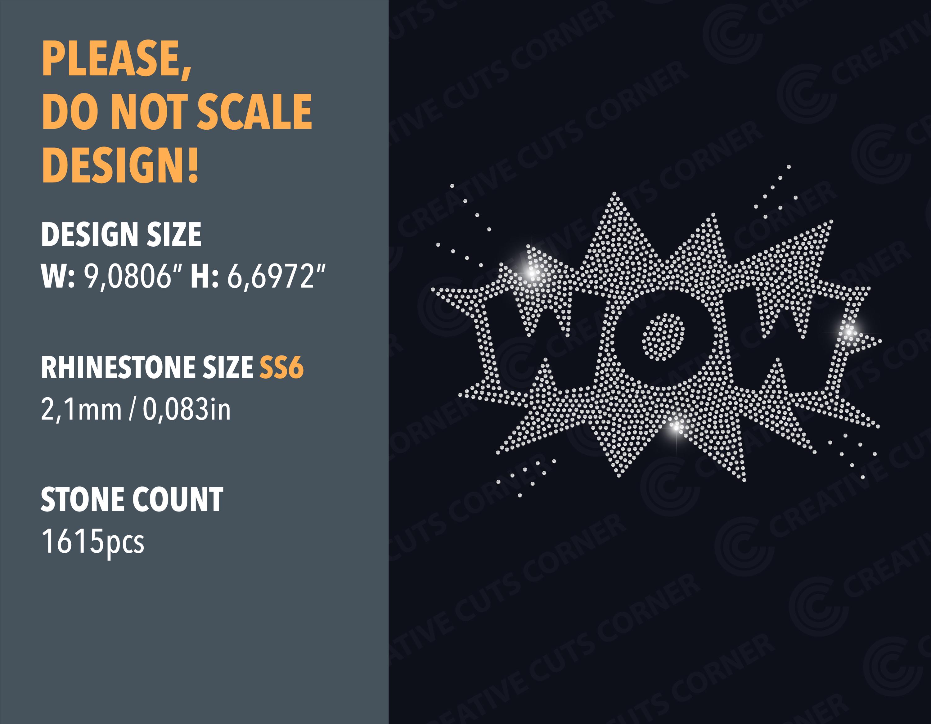 Communication Sign Rinstone Wow Rhinestone Template Ss6 Svg Digital File Rhinestone Sign Rhinestone ...