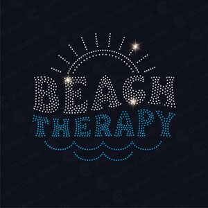 Beach therapy Rhinestone Template ss6 Svg Digital File Rhinestone Sign Rhinestone Shirt Template File For Cricut Svg Download Rhinestone