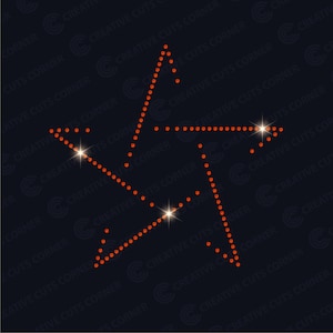 Star Rhinestone Template ss10 Cricut Design Rhinestone Svg File For Cricut Rhinestone Design Instant Download Rhinestone Applique Svg File
